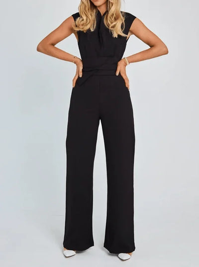 Anouk| Ärmelloser Jumpsuit mit weitem Bein