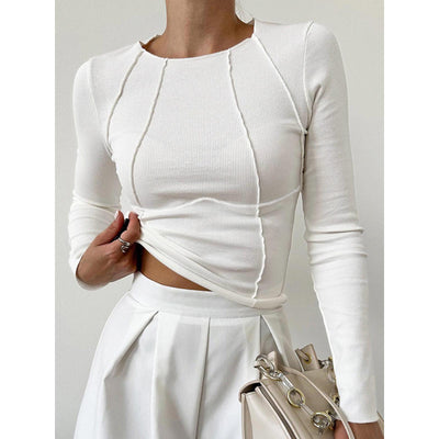 Macy | Elegantes Ribbed Top: