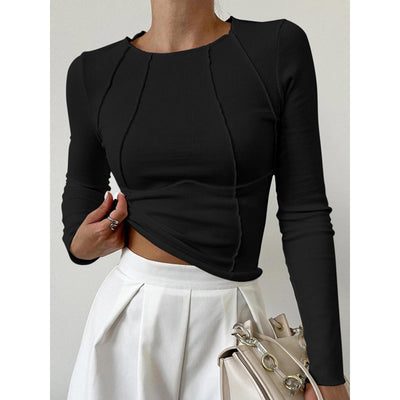Macy | Elegantes Ribbed Top: