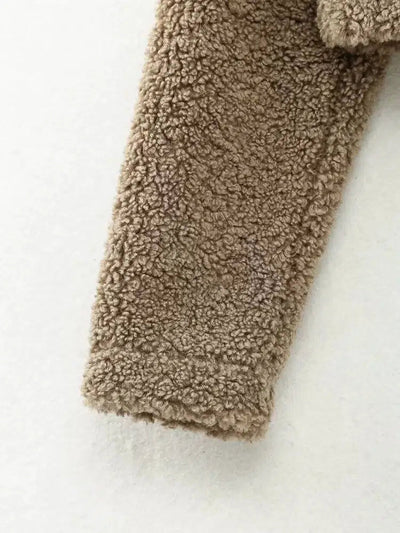 Elise | Fronttaschen Sherpa Kurzjacke