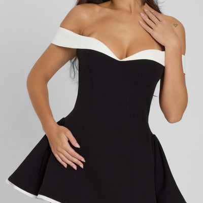 KAYLEE | ZWEIFARBIGES MINIKLEID