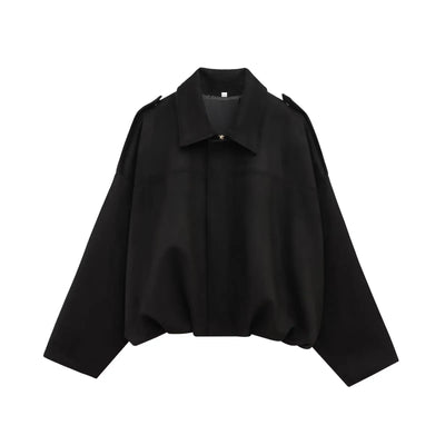 NOIR | SUEDE BOMBERJACKE