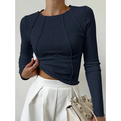 Macy | Elegantes Ribbed Top: