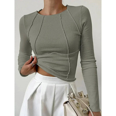 Macy | Elegantes Ribbed Top: