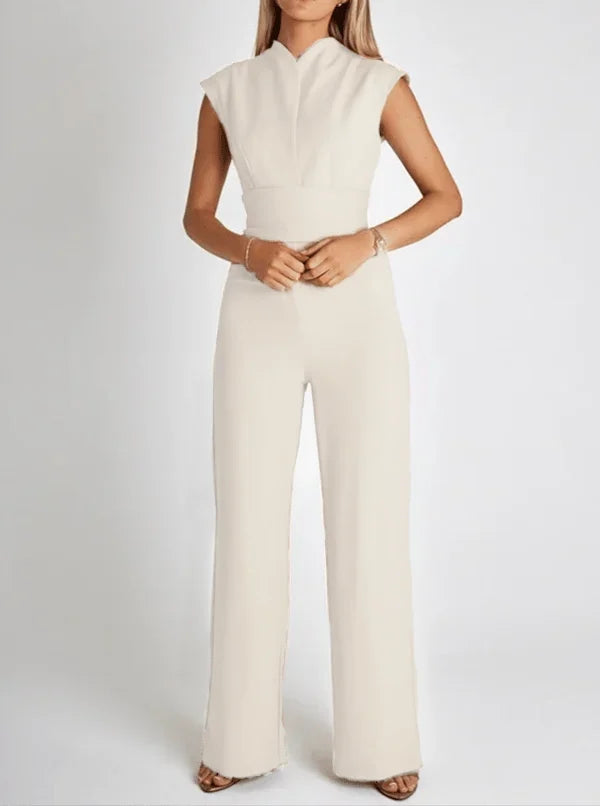 Anouk| Ärmelloser Jumpsuit mit weitem Bein