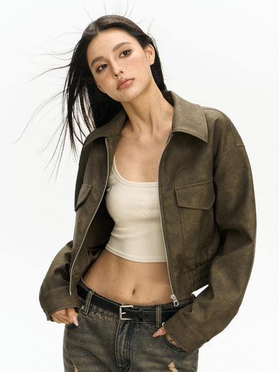 Kim | Doppel-Taschen Wildlederjacke